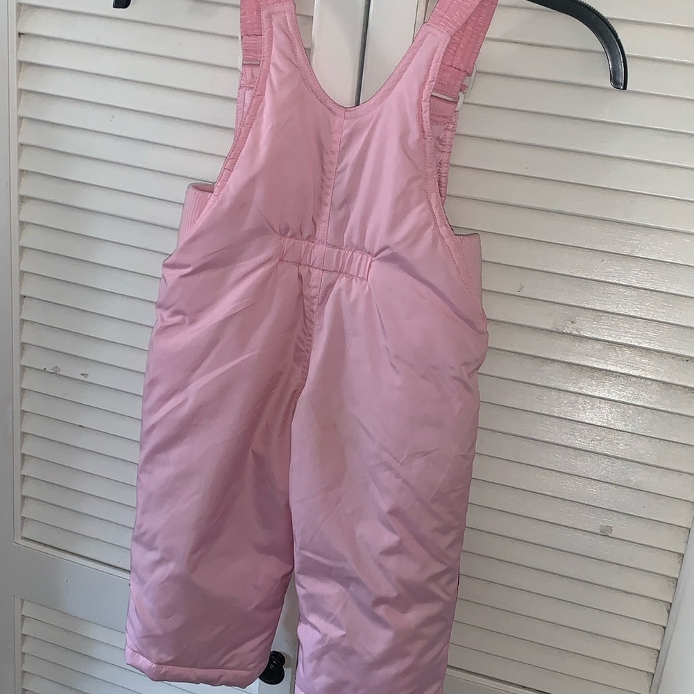 Pacific Trail snow overall bibs for girl pink 12 months - Picture 5 of 8